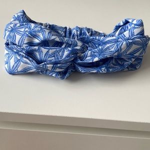 NEW Anthropologie headband (blue leaves)